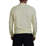 Dsquared² Yellow Colorful Print Long Sleeves Top T-shirt Dsquared² Gray