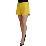 Dsquared² Yellow Peak Double Breasted Suit Blazer Short Set Dsquared² Dark Khaki