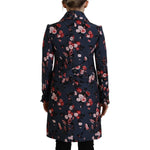 Dsquared² Multicolor Printed Women Long Coat Blazer Jacket JKT3528-38
