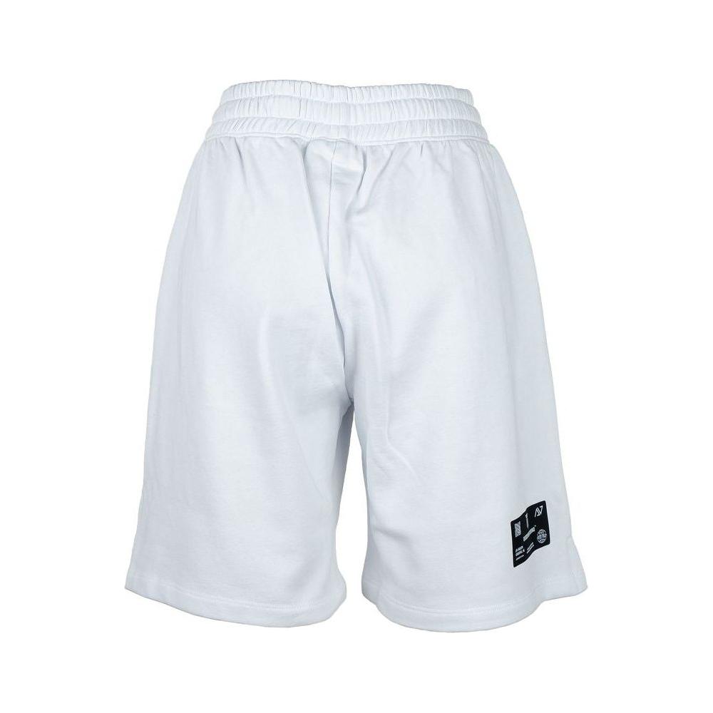 Diego Venturino White Cotton Women Shorts