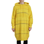 Dsquared² Yellow Cotton Knitted Hooded Pullover Sweater TSH83461-38