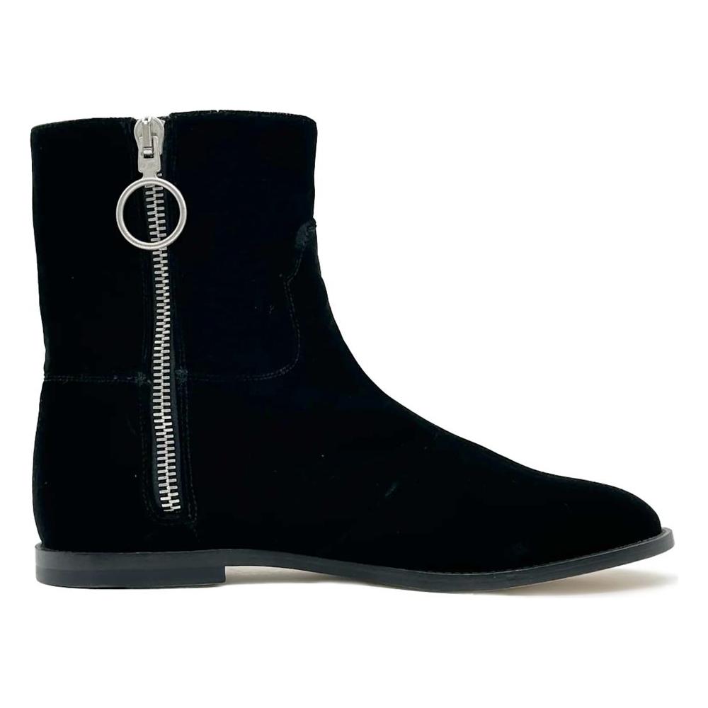 Off-White Black Calfskin Women Ankle Boot