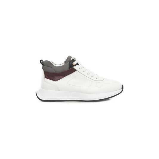 Cerruti 1881 White Leather Women Sneaker CE18-24518-EU38/US8-FBB-285