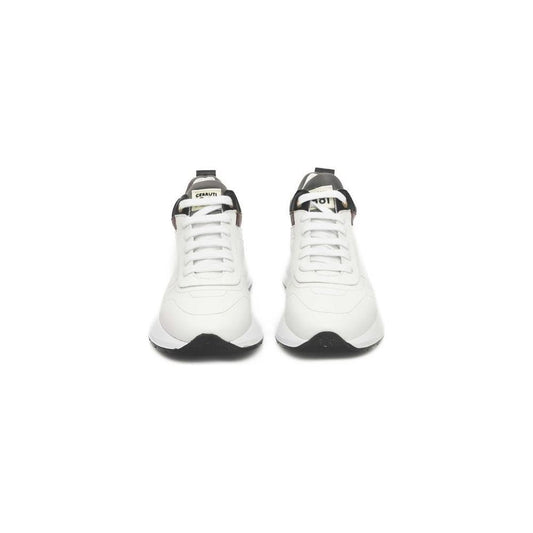 Cerruti 1881 White Leather Women Sneaker CE18-24518-EU38/US8-FBB-285