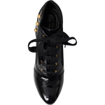 Dolce & Gabbana Black Jersey Stretch Ankle Boots Shoes LA10817-39
