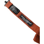Dolce & Gabbana Brown Silk Adjustable Neck Men Bow Tie Dolce & Gabbana Saddle Brown