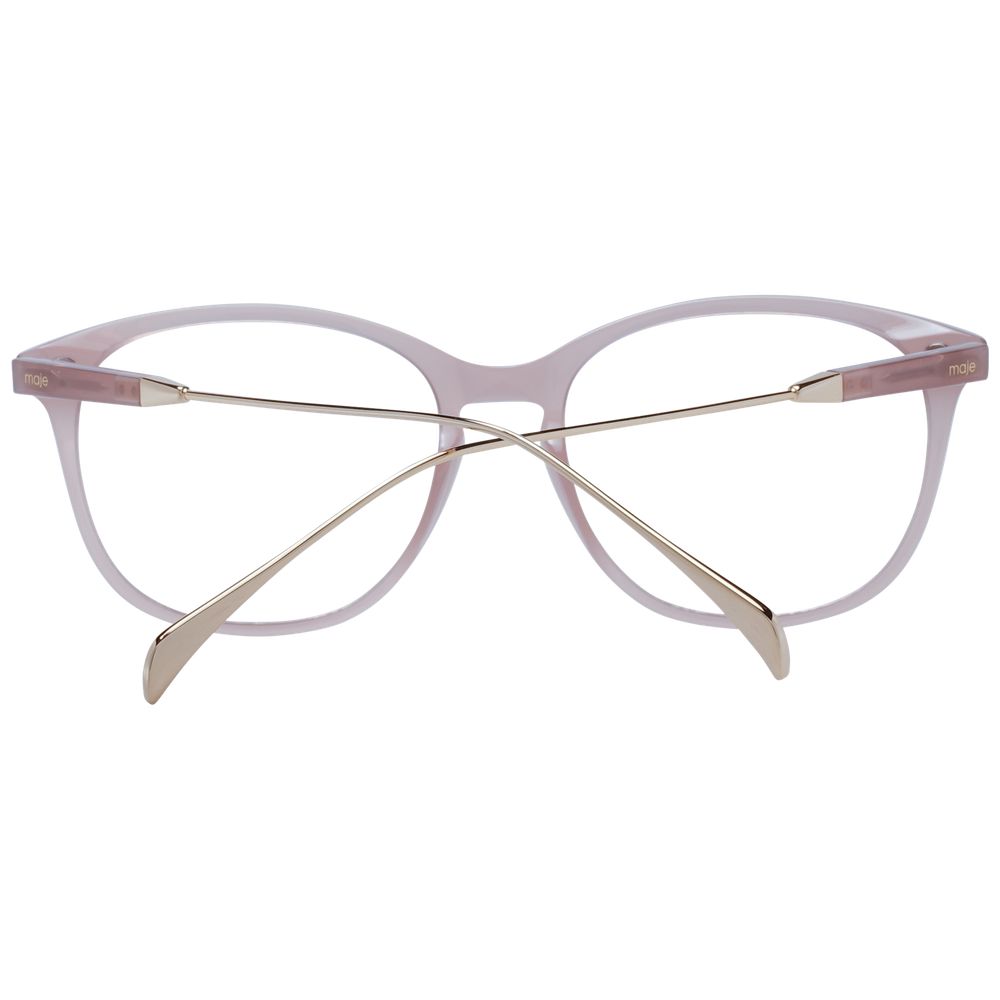 Maje Pink Women Glasses Frame in rose acetate with full-rim style and demo lenses displayed