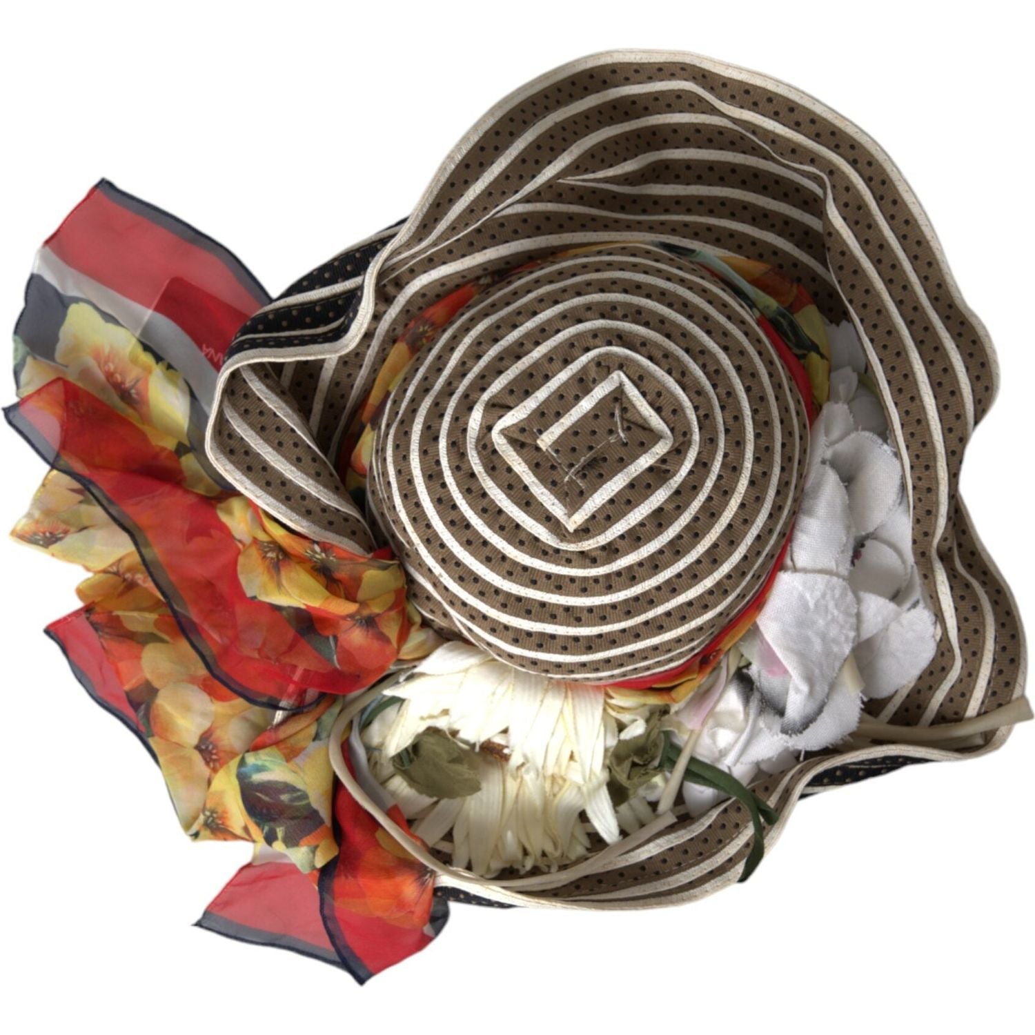 Dolce & Gabbana Multicolor Fantasy Wide Brim Floppy Hat