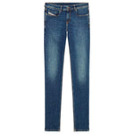 Diesel Blue Cotton Jeans & Pant Diesel Dark Slate Gray