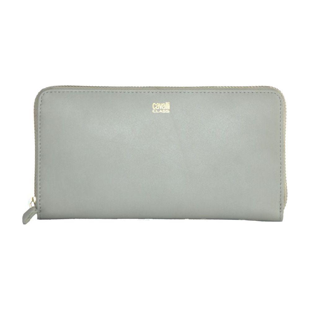 Cavalli Class Gray Calfskin Wallet