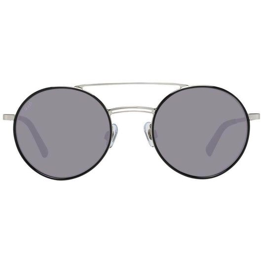 Silver aviator women's sunglasses with grey plastic lenses and full-rim metal frames, 100% UVA & UVB protection.