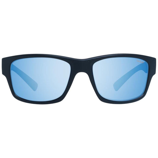 Bolle Black Unisex Sunglasses with polarized brown lenses, black plastic frame, full-rim design. 100% UVA/UVB protection, photochromatic effect.