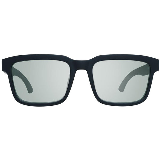 Spy Black Unisex Sunglasses with Grey Polarized Lenses, Full-Rim Plastic Frame, UVA/UVB Protection, Size 57-19-145