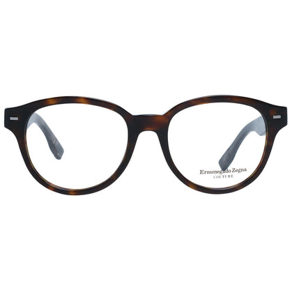 Ermenegildo Zegna Brown Plastic Glasses (Frames)