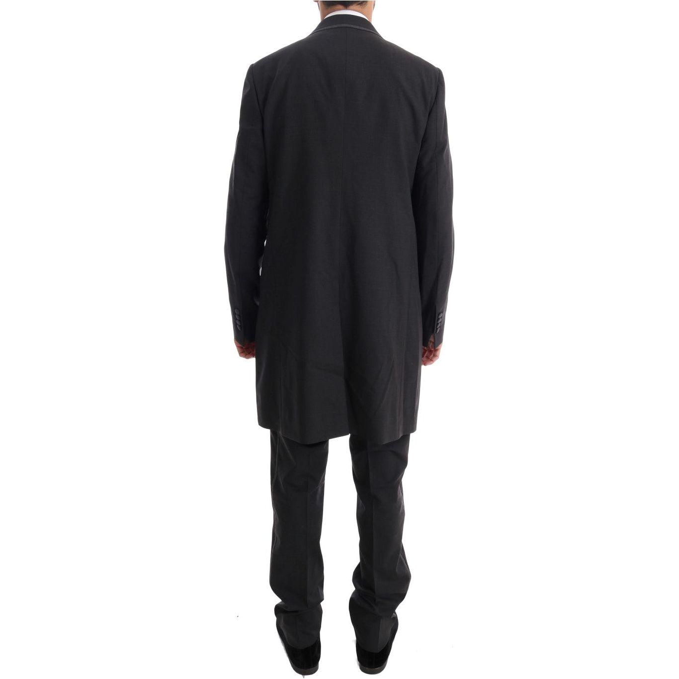 Dolce & Gabbana Gray Wool Stretch 3 Piece Two Button Suit Suit