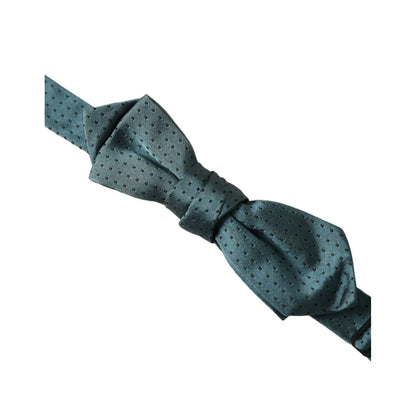 Dolce & Gabbana Green Silk Fantasy Adjustable Neck Men Papillon Bow Tie