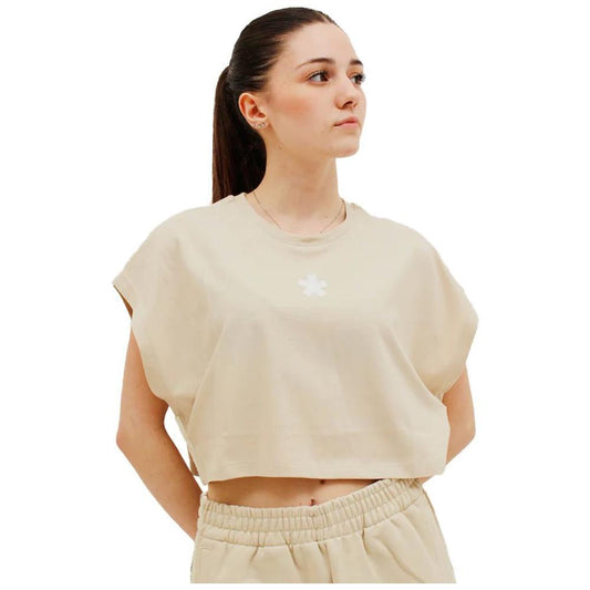 Comme Des Fuckdown Beige Cotton Tops & T-Shirt CO-13536-S