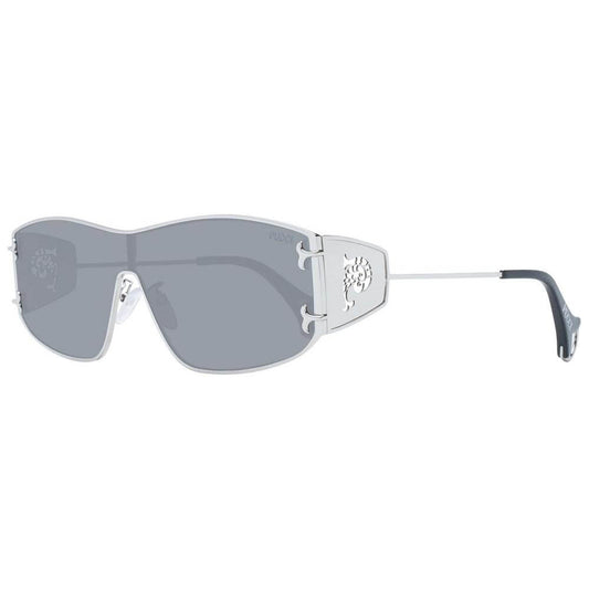 Emilio Pucci gray women's sunglasses with full-rim metal frames, grey plastic lenses, 100% UVA & UVB protection.