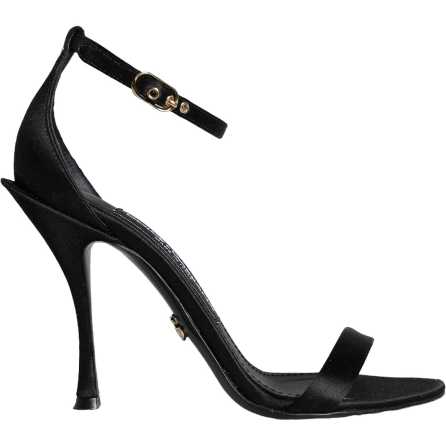 Dolce & Gabbana Black KEIRA Heels Ankle Strap Sandals Shoes LA11299-35