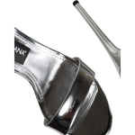 Dolce & Gabbana Silver KEIRA Heels Ankle Strap Sandals Shoes Dolce & Gabbana Dark Slate Gray