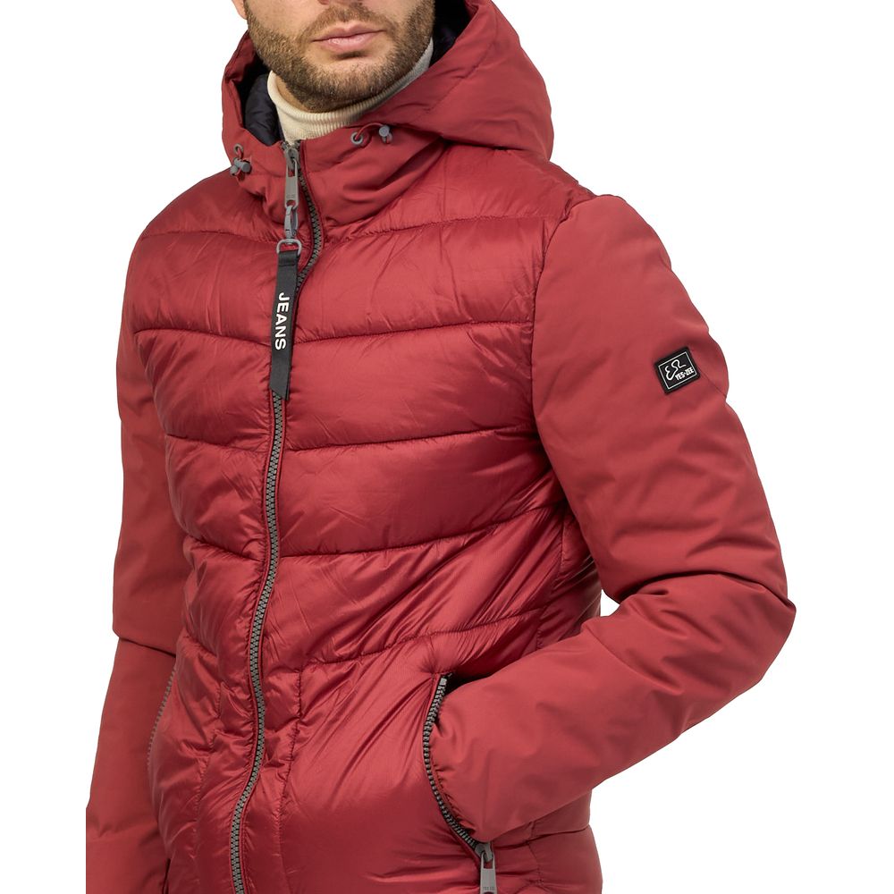 Yes Zee Red Nylon Men Jacket