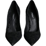 Dolce & Gabbana Black Leopard Lurex High Heels Pumps Shoes