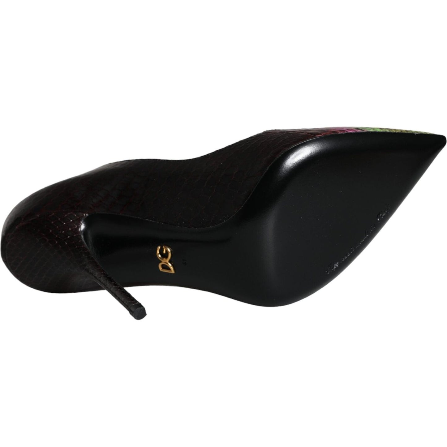 Dolce & Gabbana Multicolor Exotic Leather Heels Pumps Shoes