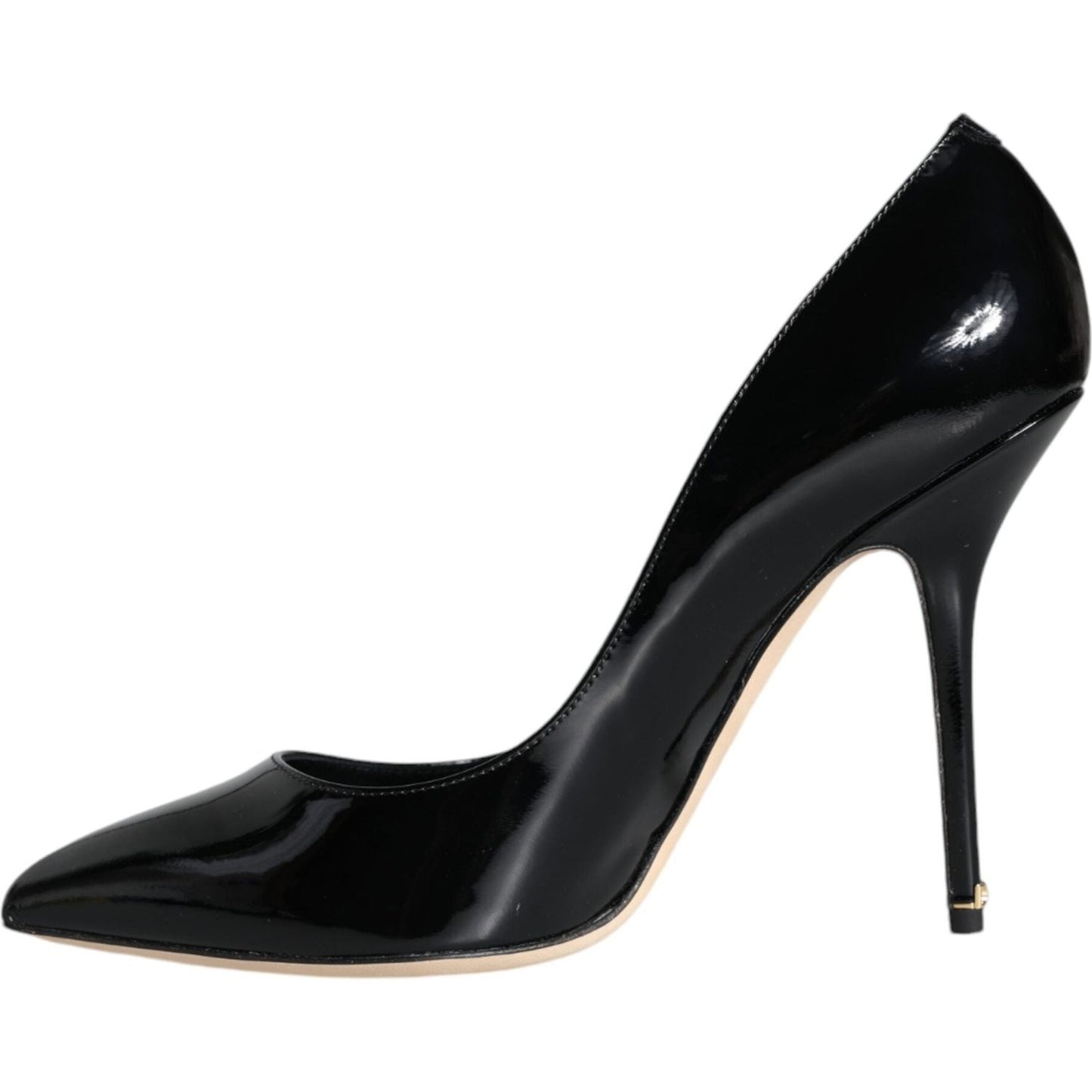 Dolce & Gabbana Black Patent Leather Bellucci Pumps Heels Shoes
