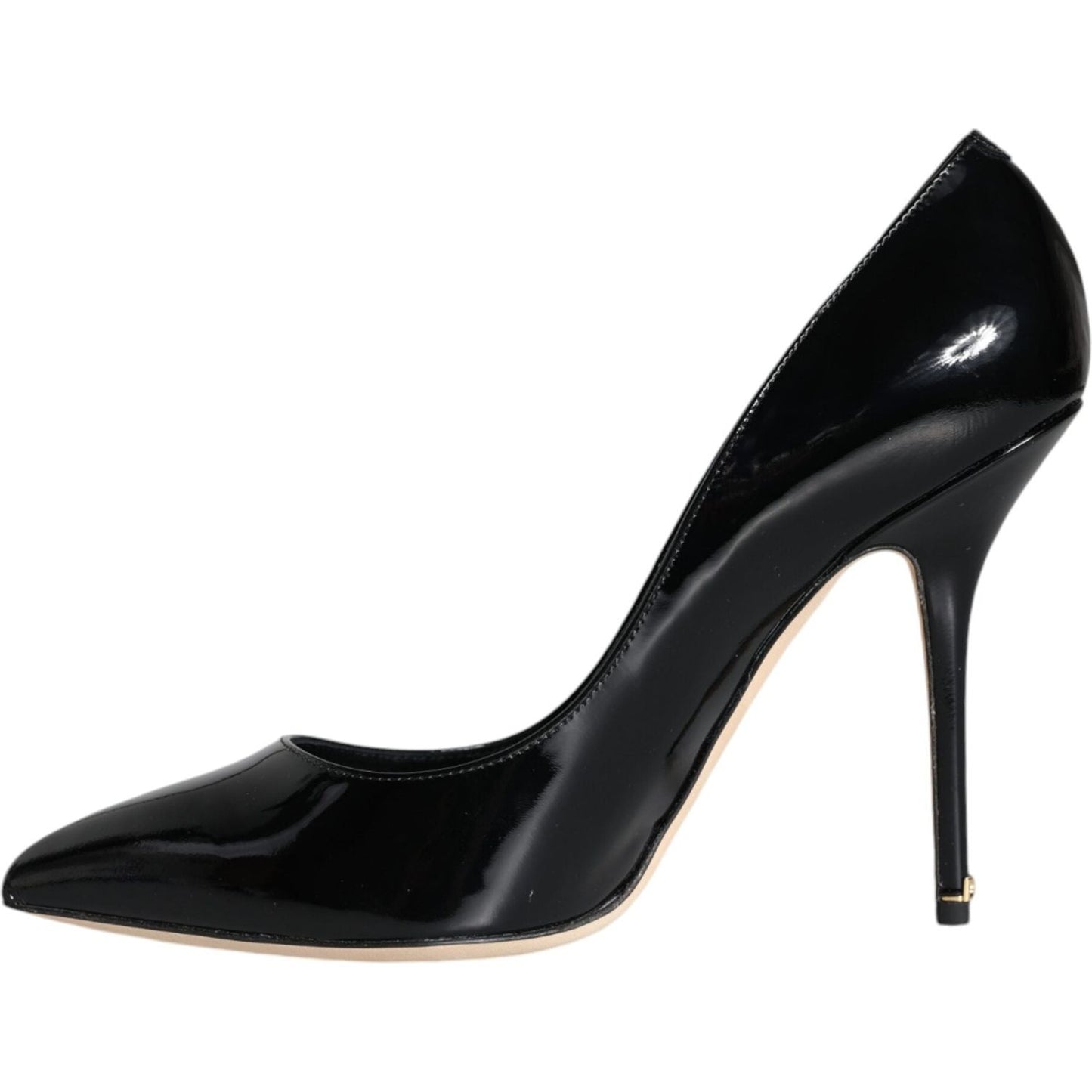 Dolce & Gabbana Black Patent Leather Bellucci Pumps Heels Shoes
