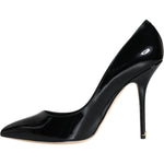Dolce & Gabbana Black Patent Leather Bellucci Pumps Heels Shoes
