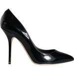 Dolce & Gabbana Black Patent Leather Bellucci Pumps Heels Shoes