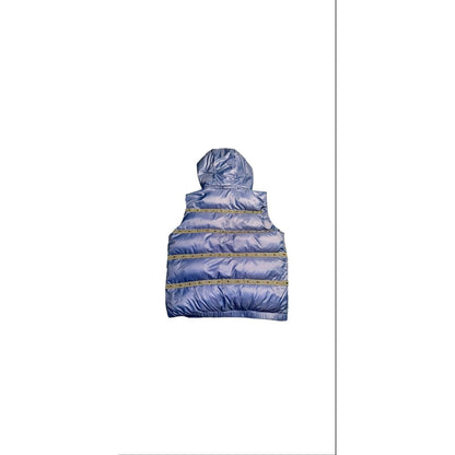 Versace Elegant Black Logo Band Vest with Detachable Hood