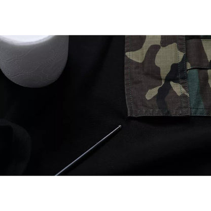 Dolce & Gabbana Black Camouflage Hooded Sweatshirt Sweater