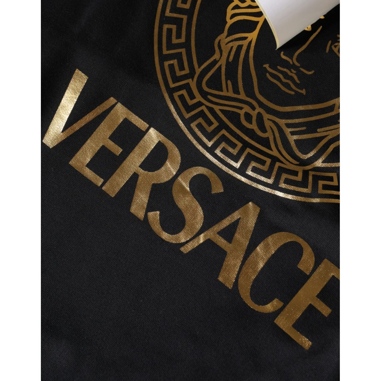 Versace Black Medusa Print Cotton HoodiePullover Sweatshirt Sweater TSH86767-L