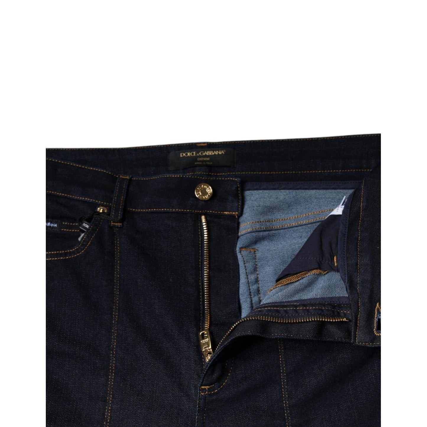 Dolce & Gabbana Black Cotton Blend Skinny Denim Jeans