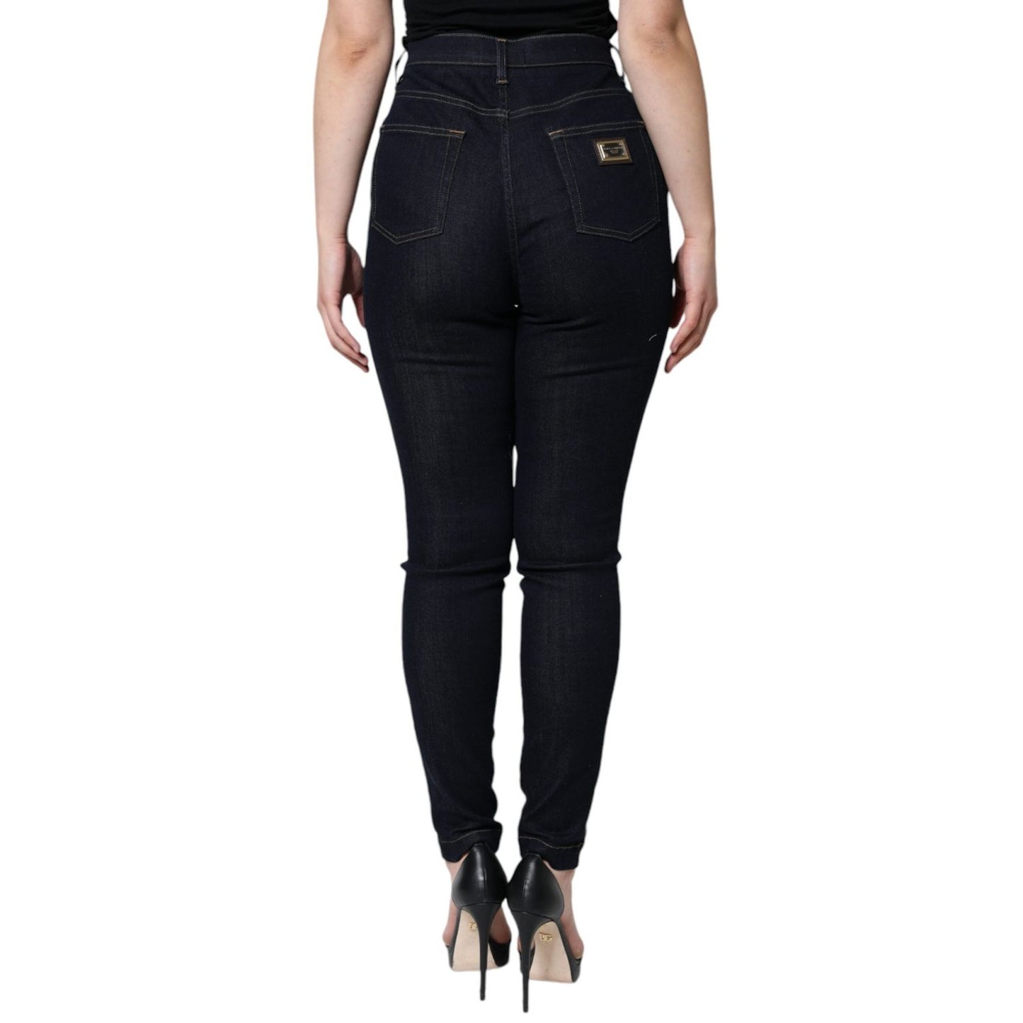 Dolce & Gabbana Black GRACE High Waist Skinny Denim Jeans
