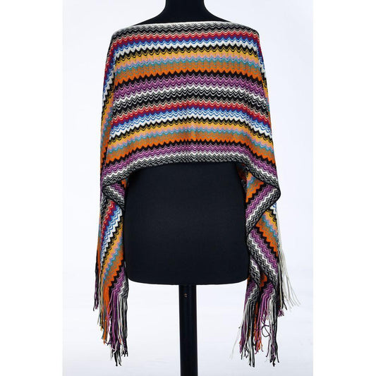 Missoni Multicolor Wool Women Poncho MI-24212-UNISEX