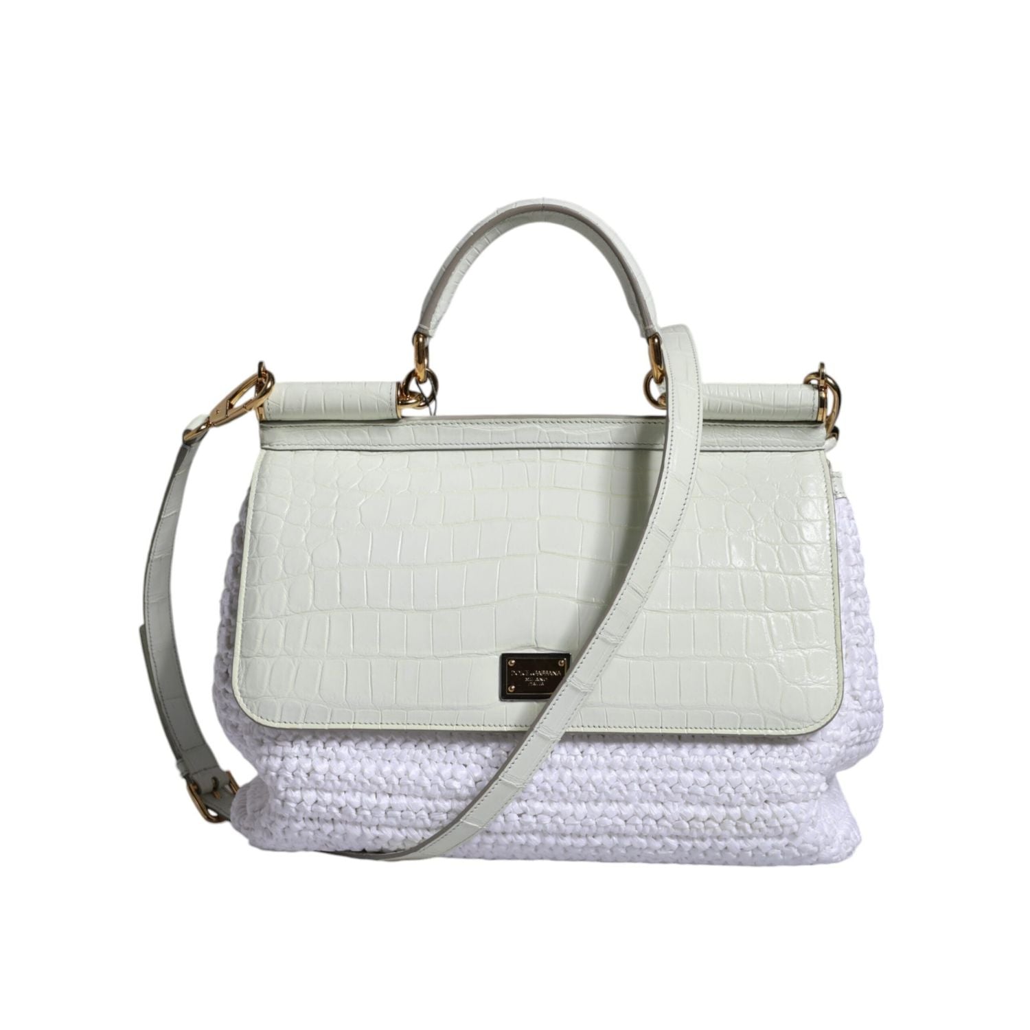 Front view with bag zipped and handles upright.
