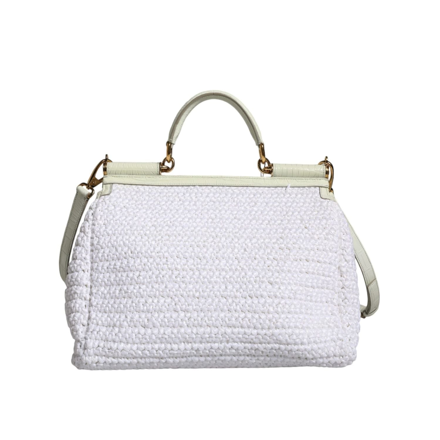 Front view with bag zipped and handles upright.