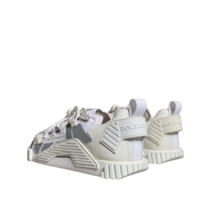 Dolce & Gabbana White Lace Up Low Top NS1 Sneakers Shoes