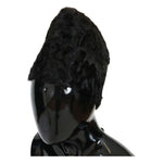 Dolce & Gabbana Black Xiangao Lamb Fur Beanie HAT21012-1