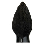 Dolce & Gabbana Black Xiangao Lamb Fur Beanie HAT21012-1