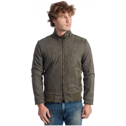 Roberto Pepe Luxury Green Eco Leather Men's Jacket