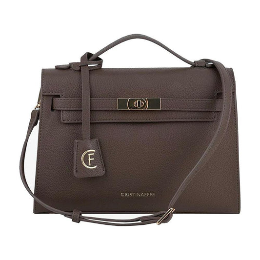 CRISTINAEFFE Gray Artificial Leather Women Crossbody Bag CREF-14128