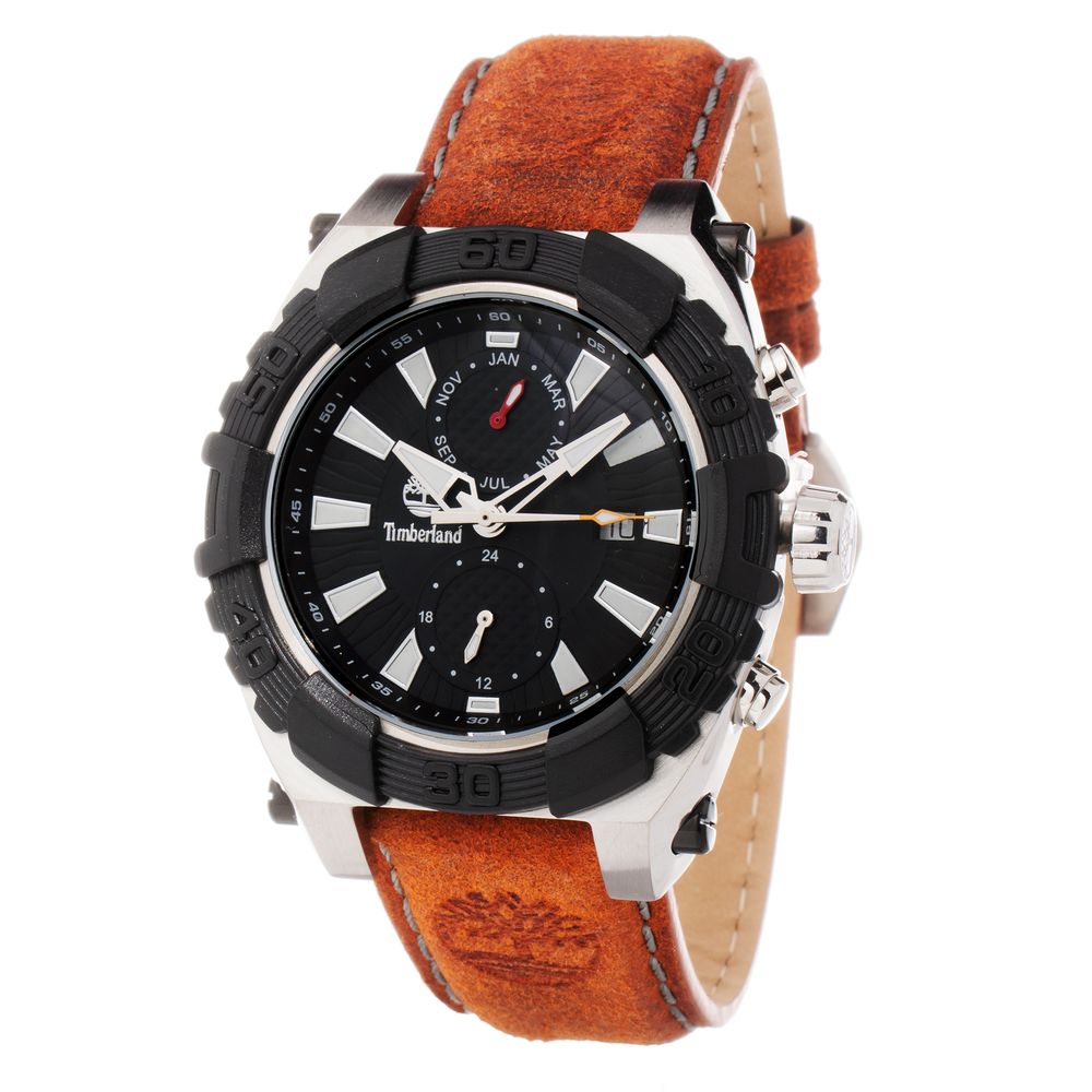 Timberland Brown Leather Sport Watch