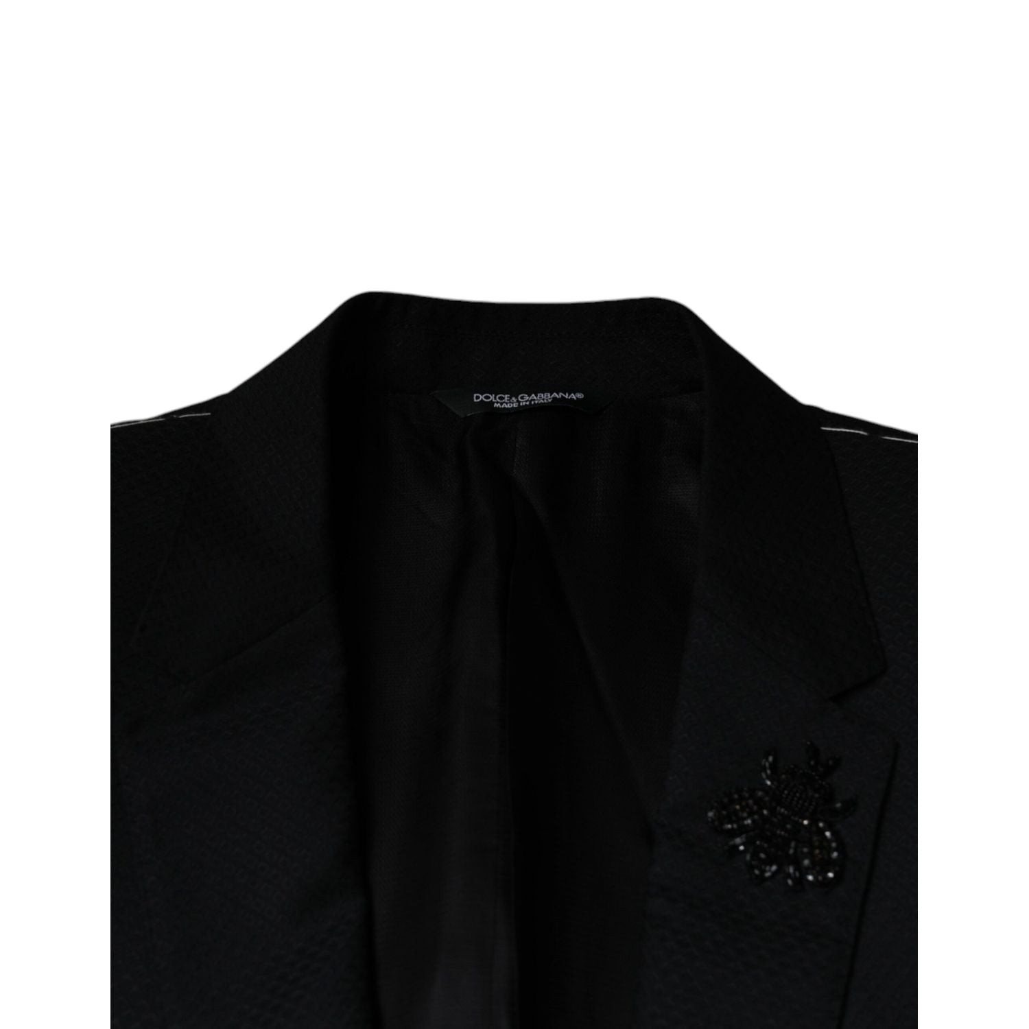 Dolce & Gabbana Black MARTINI Bee Single Breasted Blazer