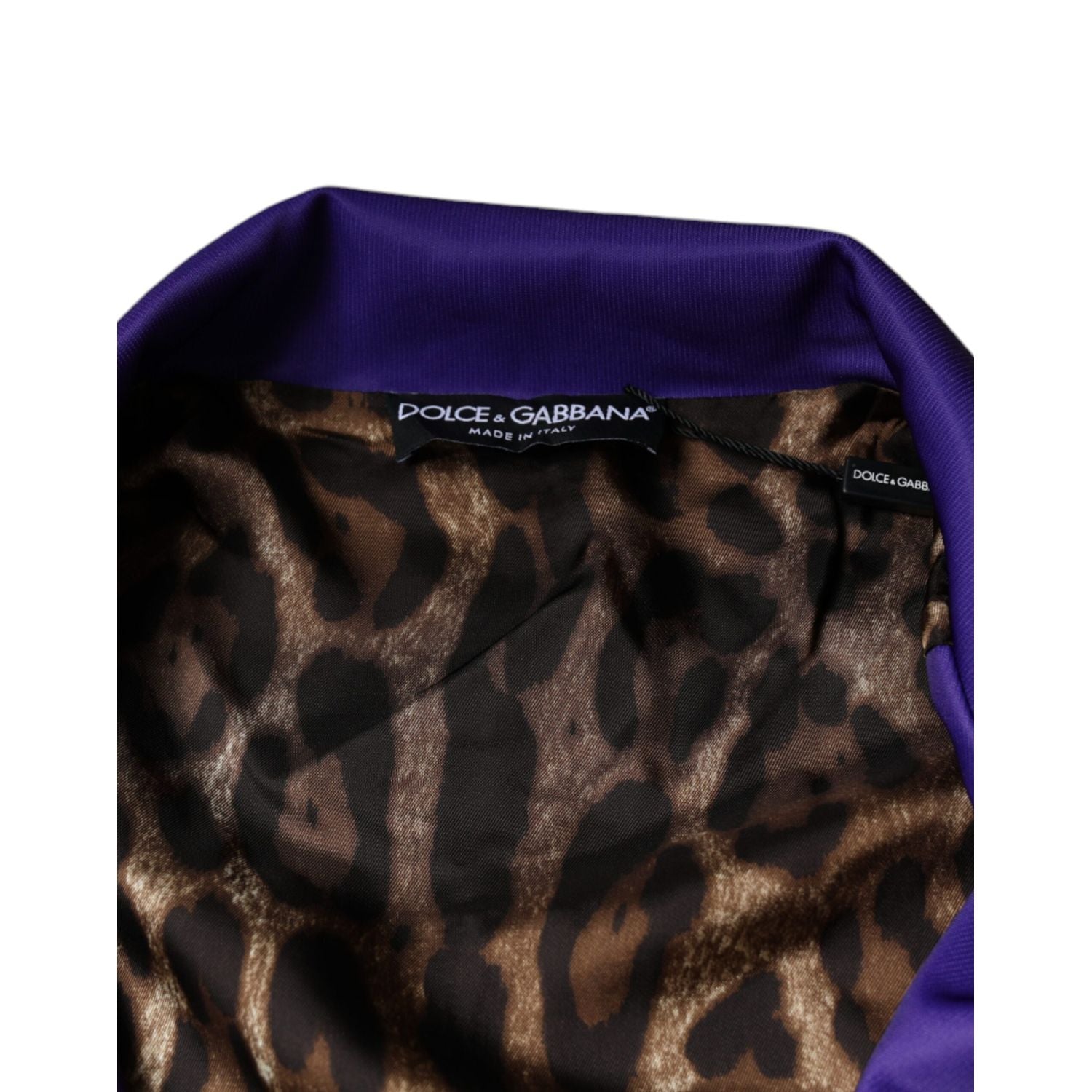 Dolce & Gabbana Purple YEAR OF THE PIG Full Zip Bomber Jacket