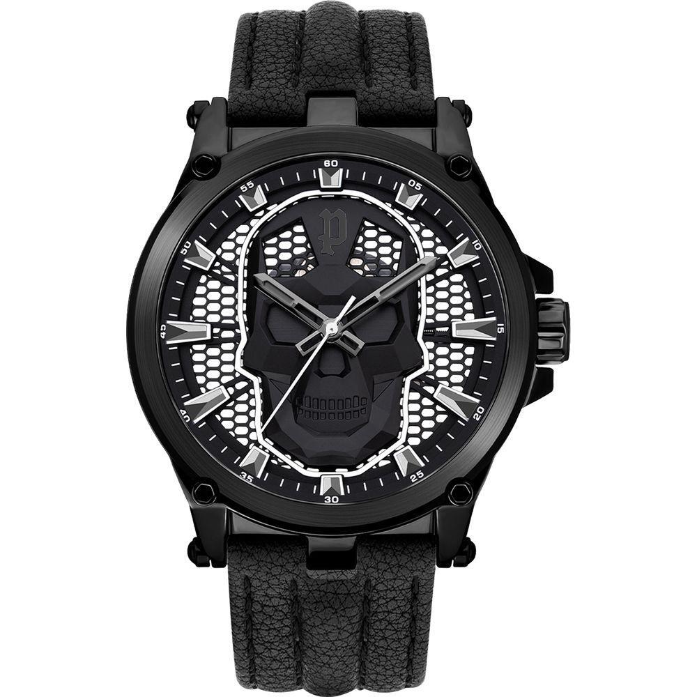 Police Black Leather Watch POPEWJA2108203AC