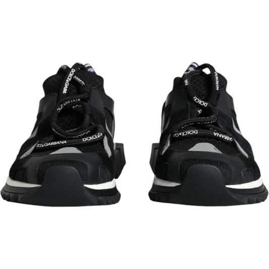 Dolce & Gabbana Black Mesh Sorrento Trekking Sneakers Shoes LA11944-37