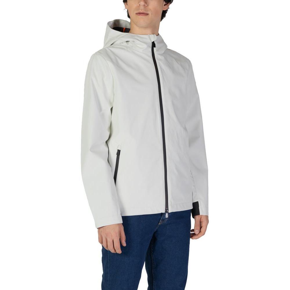 Suns Cream Polyester Jackets & Coat